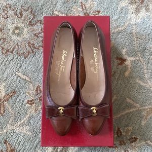 Vintage Salvatore Ferragamo Leather Heels - 6.5